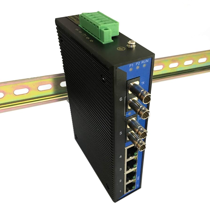 COMMFRONT Industrial 6-Port Unmanaged Ethernet Switch/Daisy