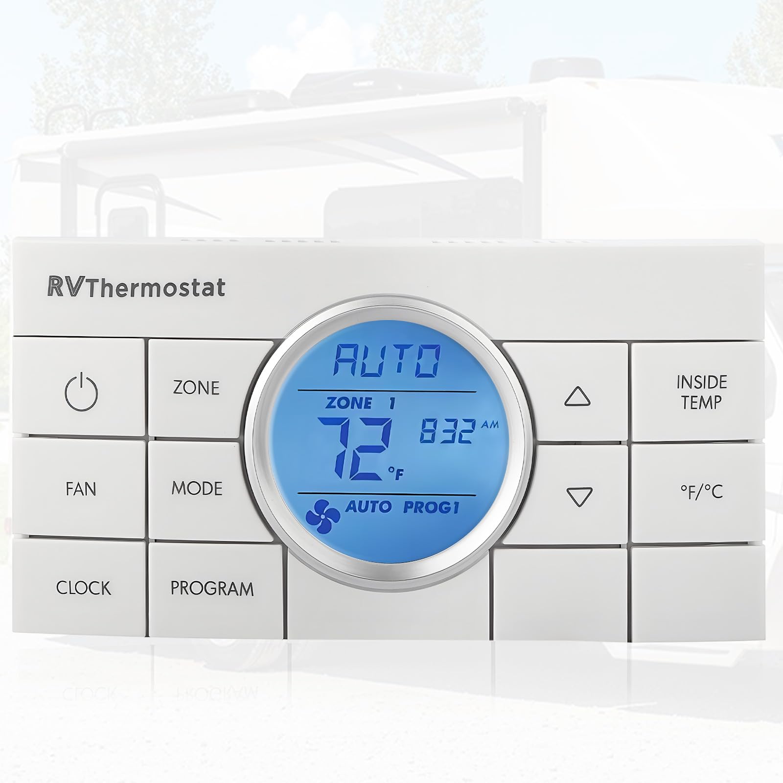 Programmable Multi-Zone Comfort Control Center 2 RV Thermostat for Dometic AC Series 579 595 6308 520 5305 6218XX 6318XX 6403XX 5403XX 6418XX 6518XX | OEM Replacement 3314082.001 (White)