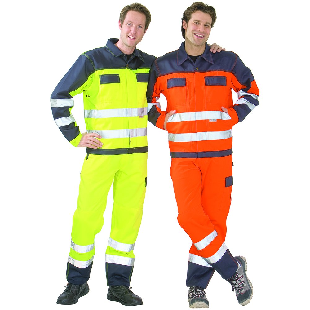 Planam 2007052 Warnschutz Bundjacke, Gelb/Marine, Größe 52