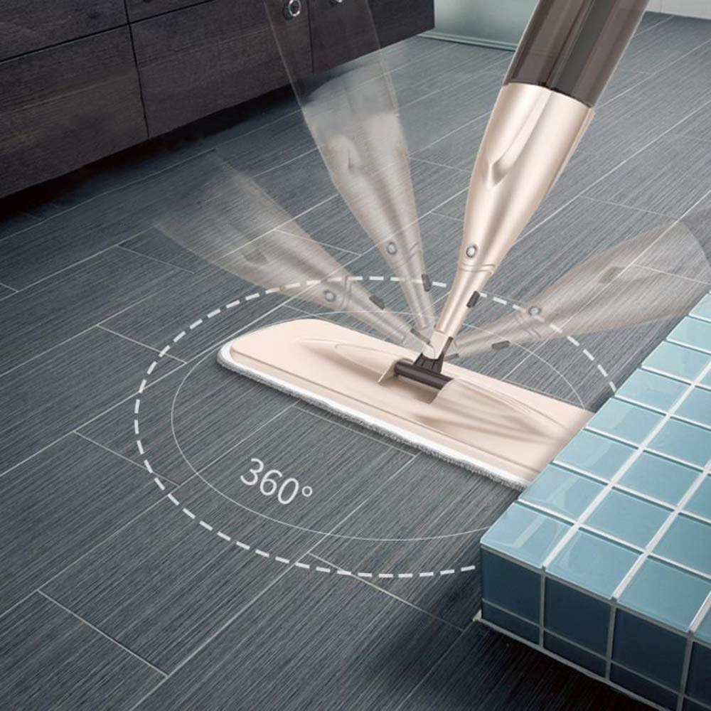 Bodenwischer Sprühwischer Mit Wassertank, Wischer Mit Sprühfunktion Spray Mop Mit 1 Mikrofaser-Pads Für Hartholz, Fliesen, Laminat, Marmor,B