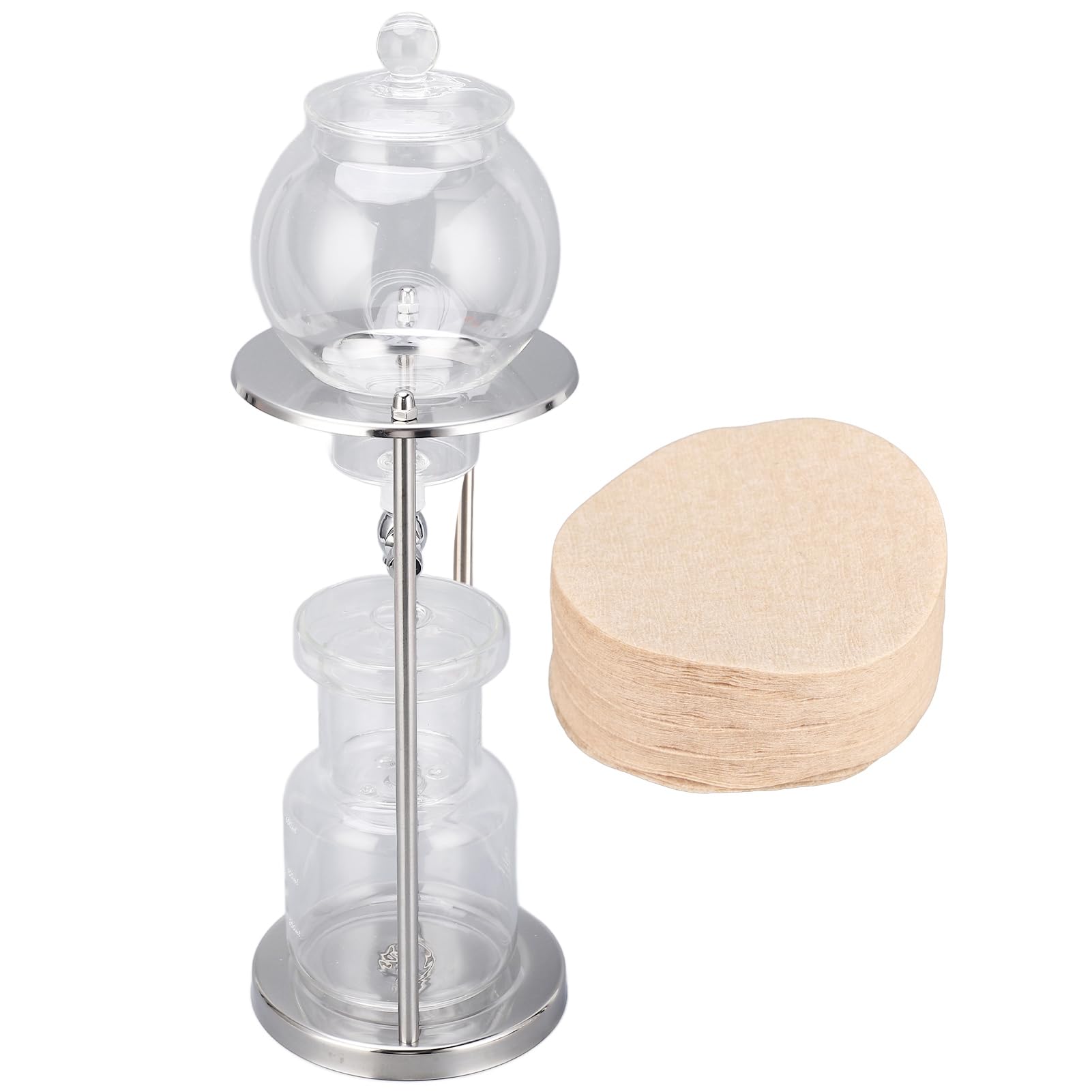 Cold Brew D Tower 600ml Riutilizzabile Glasilte Trasparente Supporto in Acciaio Inossidabile Fai da Te Ice Coffee Brew Tower Altri Lavoratori del caffè