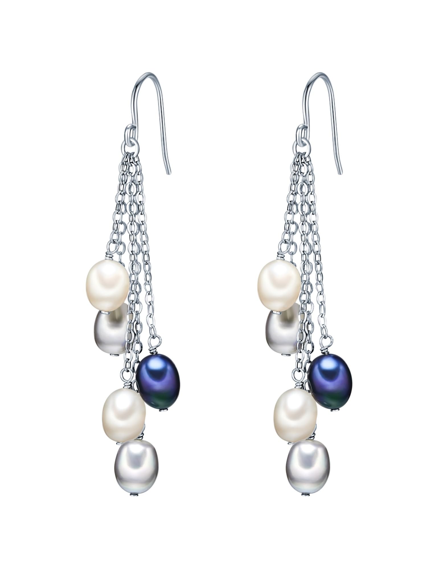 Valero Pearls Dames Oorbellen 925/- Sterling zilver met - Vergelijk prijzen