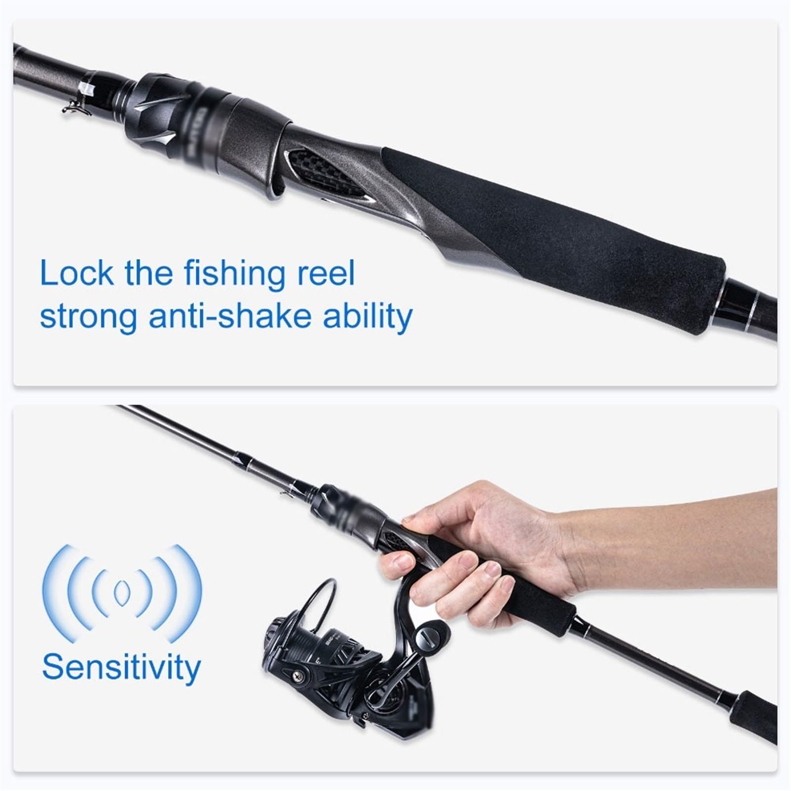 Viajes Cañas de Pescar telescópicas 1,8 m/2, m, línea eléctrica MF, Peso máximo 5kg, caña señuelo for lubina, Aparejos Pesca Trucha Agua Dulce