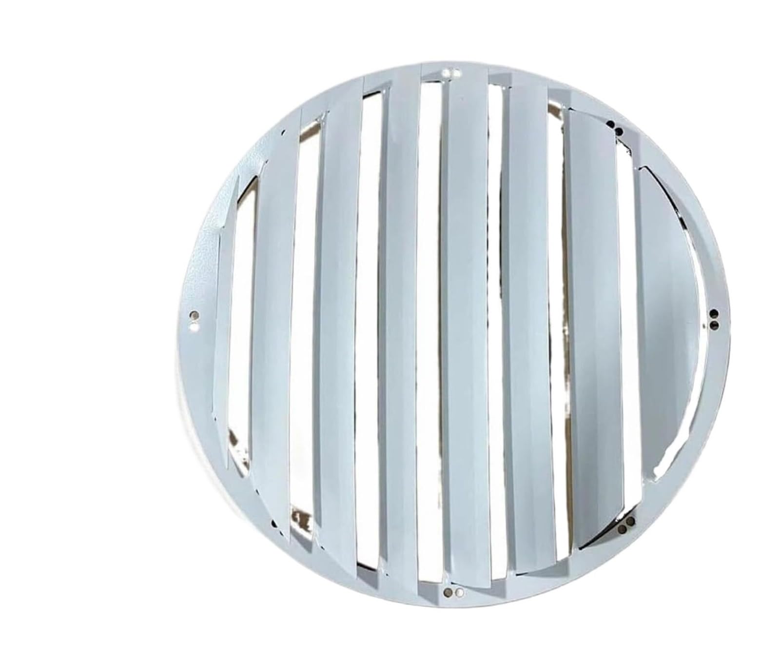 QCKNKMGG Air Conditioner Outdoor Unit Deflector, Stainless Steel AC Deflector Cover For Outdoor Compressor Unit ion, 43-60cm(Round,46X46cm)