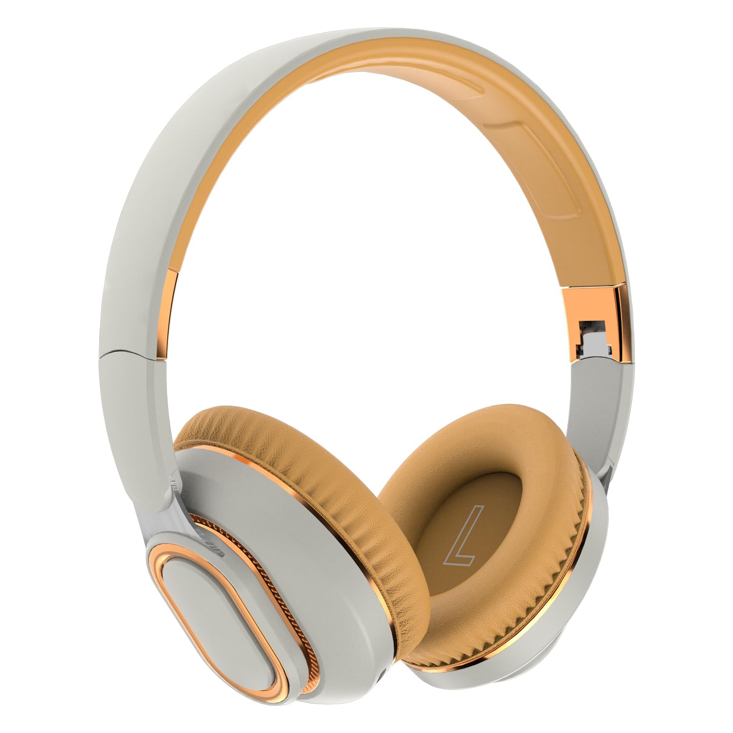 EIVOR Auriculares inalámbricos Bluetooth 5.0 Reducción de Ruido con micrófono, 16h Tiempo de Juego HiFi Auriculares estéreo, Tres Modo Auriculares Plegables para Deportes de Viaje,Blanco