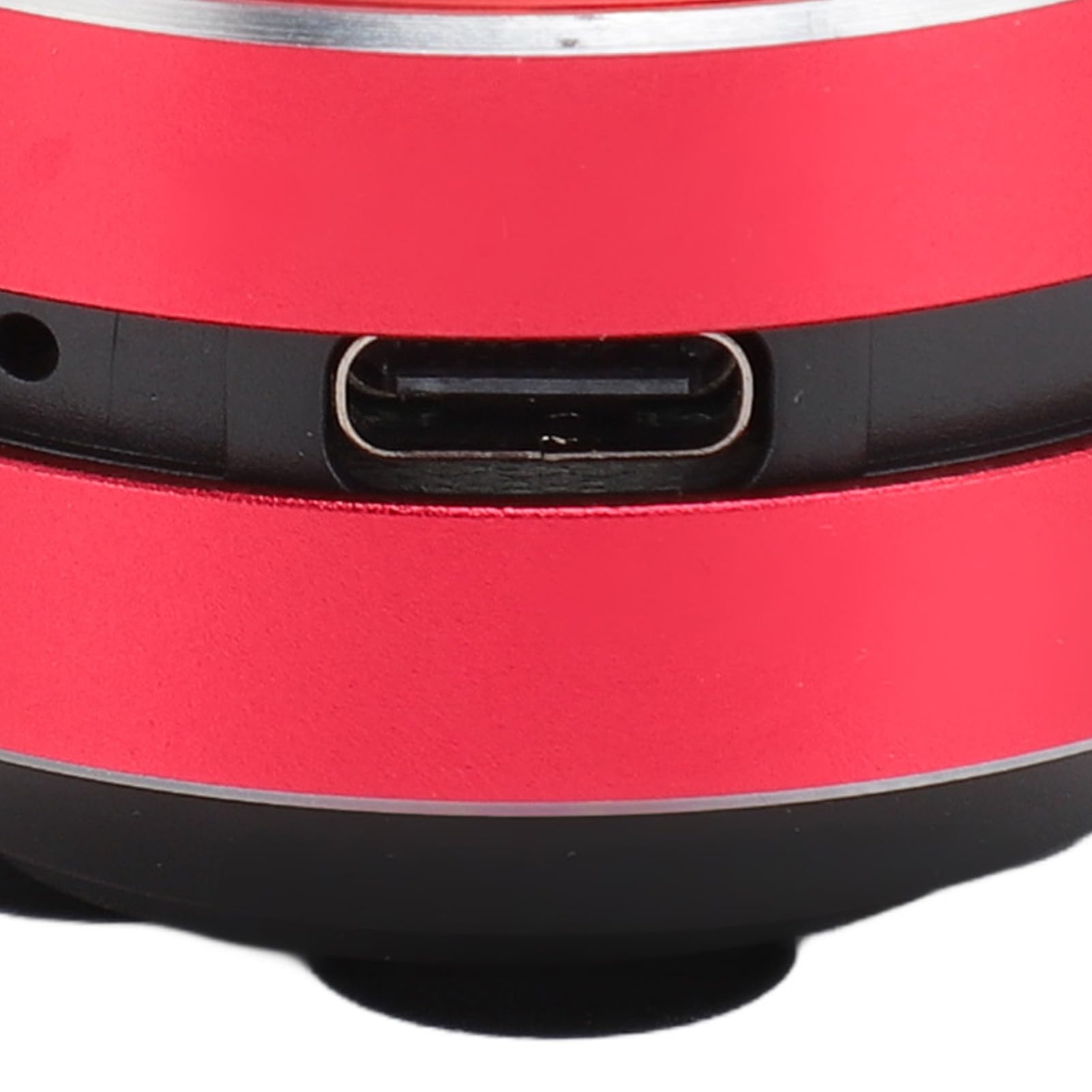 Yosoo Haut-Parleur à Conduction Osseuse Stéréo, Mini-Haut-Parleur sans Fil BT à Ventouse pour Usage Domestique, Extérieur et Voyage, Fonction Radio FM, BT 5.3, Microphone intégré (Rouge)