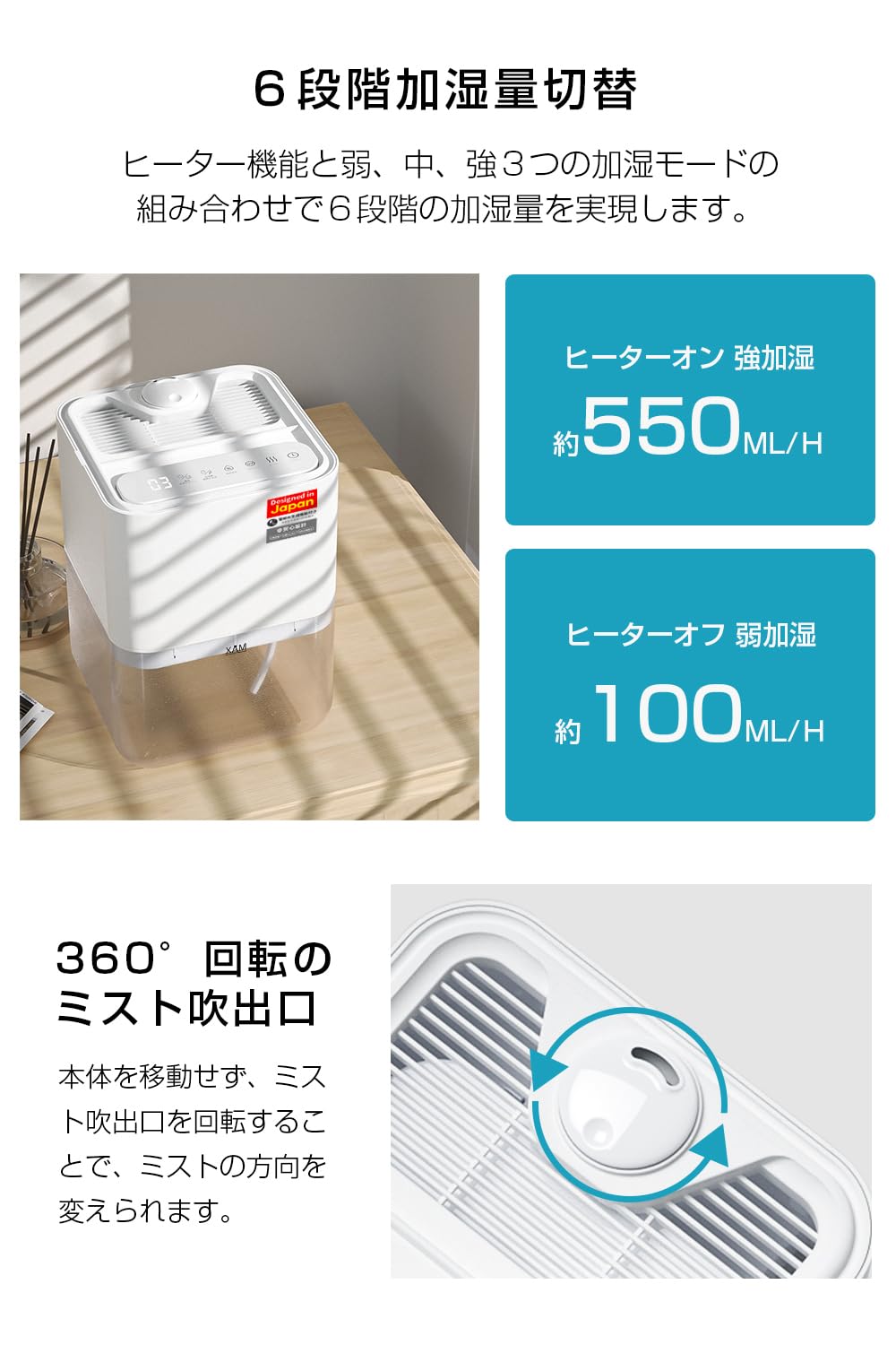 加湿器 大容量 17L 湿度設定 56時間連続加湿 3段階霧量調節 6重除菌 Amazon.co.jp: 加湿器 大容量 業務用【28Lタンク&湿度コントロール&UV