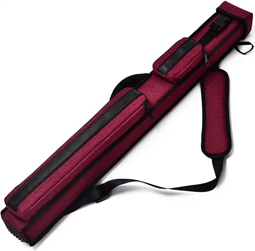 Miniatura 10 de Collapsar Estuche rígido para taco de piscina 2X2 Nylon/Polipiel Billar Sitck Cuero marrón,Cuero negro,Nailon camuflaje verde,rojo (Red Nylon),Nylon