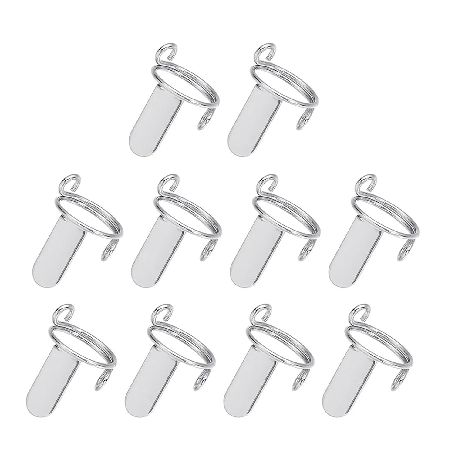 Nail Rings Set 30 pcs Reusable Nail Rings Removable Gold Color Fingertip Causal Silver Phalanx Ring Art Decoration(Upgraded Gold)