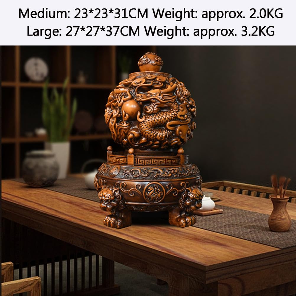 Kocioł Feng Shui Qiankun, Feng Shui Hu Lu Tykwa Chińska powodzenia Dyniowata Mała tykwa Ozdoby Chińska statua skarbu szczęścia Kolekcjonerska Bezpieczeństwo Zdrowie Bogactwo Sukces,M