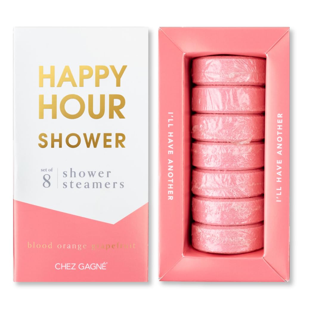 Shower Steamers Aromatherapy Set (8) – Vegan, Cruelty-Free, Made in USA – Paraben, Sulfate & Phthalate-Free – Variety Scent Choices – Unique Gift Set (Happy Hour Shower - Blood Orange Mimose)