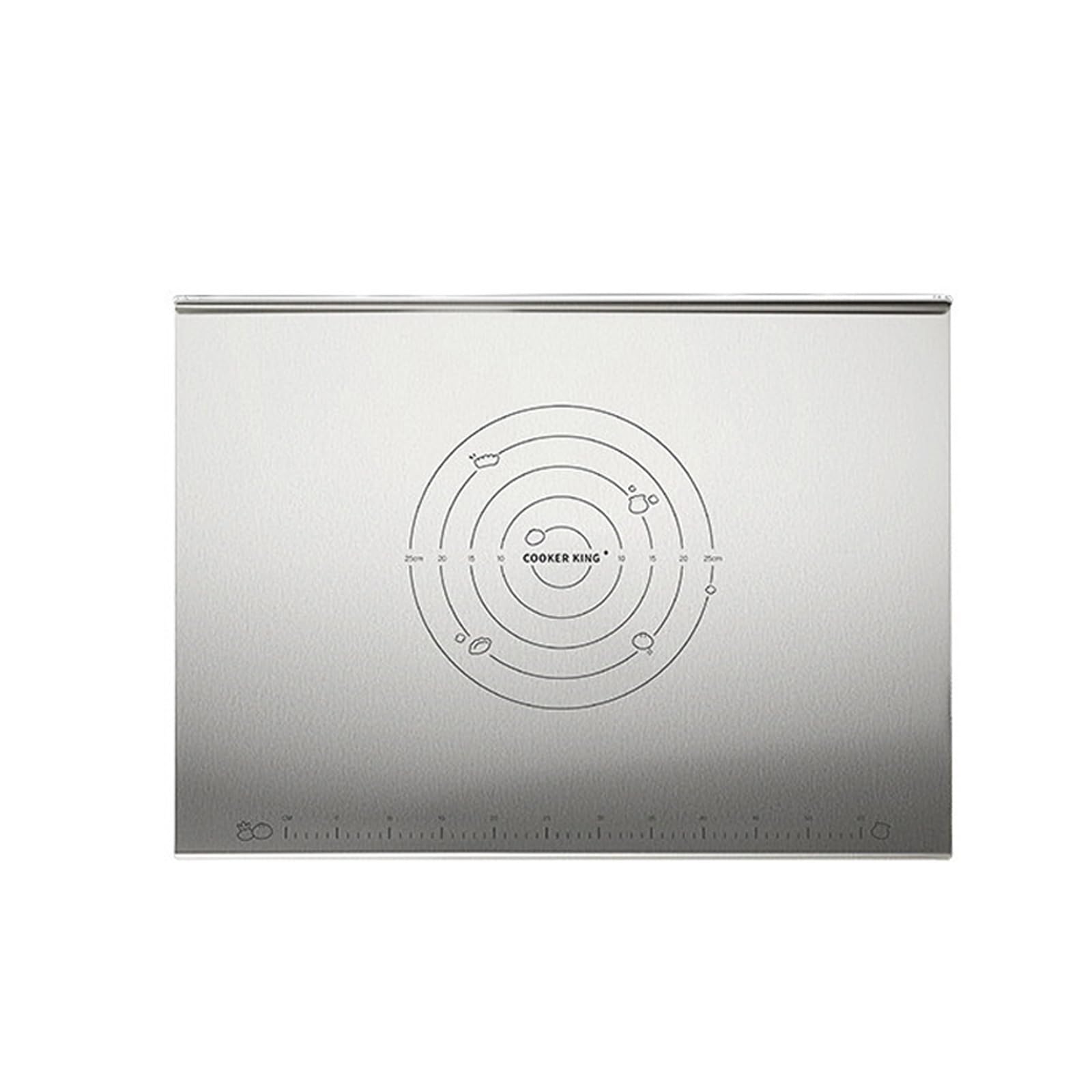 Planche à découper inox durable de 50x35cm en acier inoxydable de haute qualité