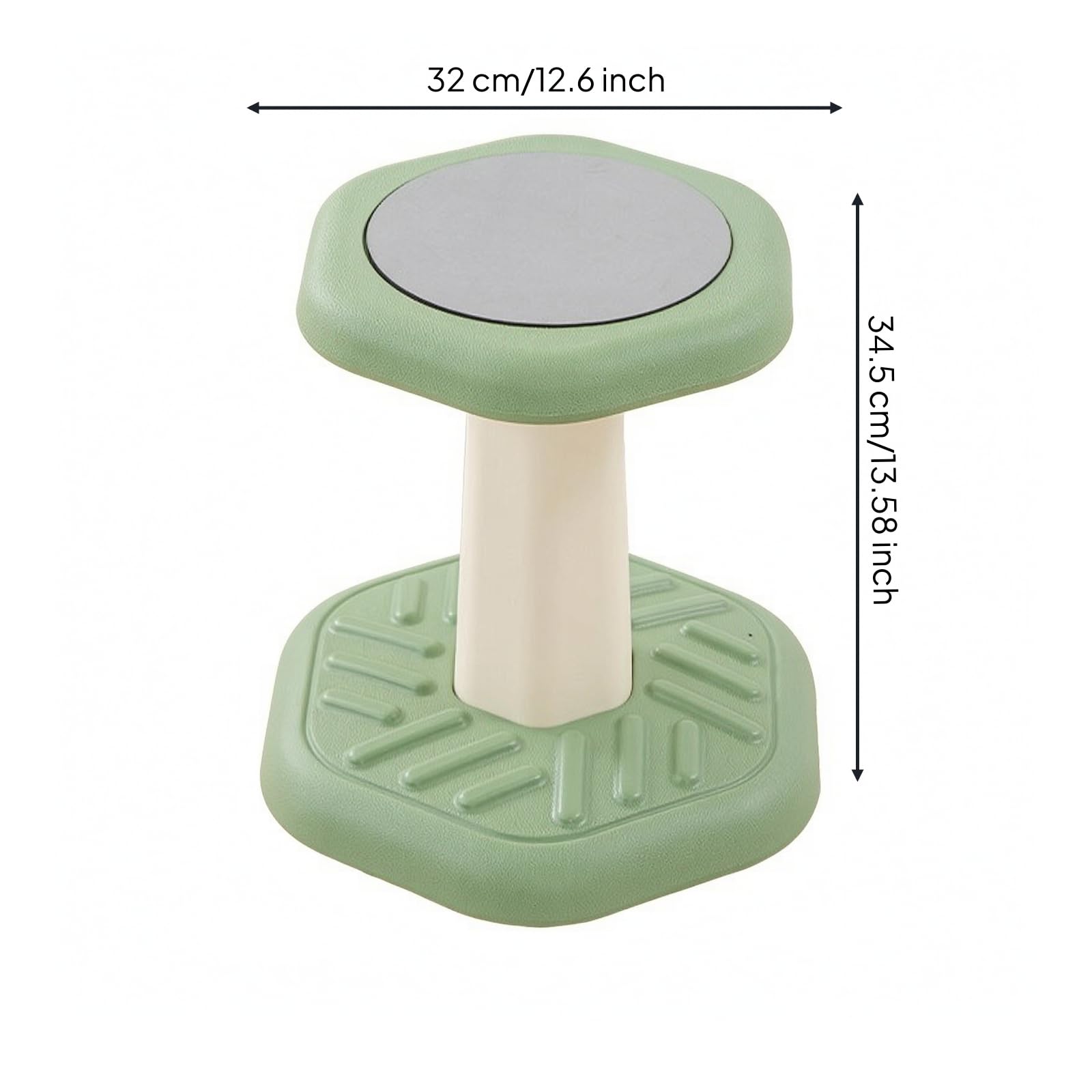Oscillant Antidérapant | Oscillant Assise Rembrrée, Stable, pr lle, Élèves, Vert Foncé