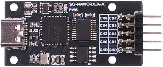 8-Ch Mini USB Logic Analyzer Base on CY7C68013A Chip with Sigrok PulseView Compatible with Windows/Linux/Mac