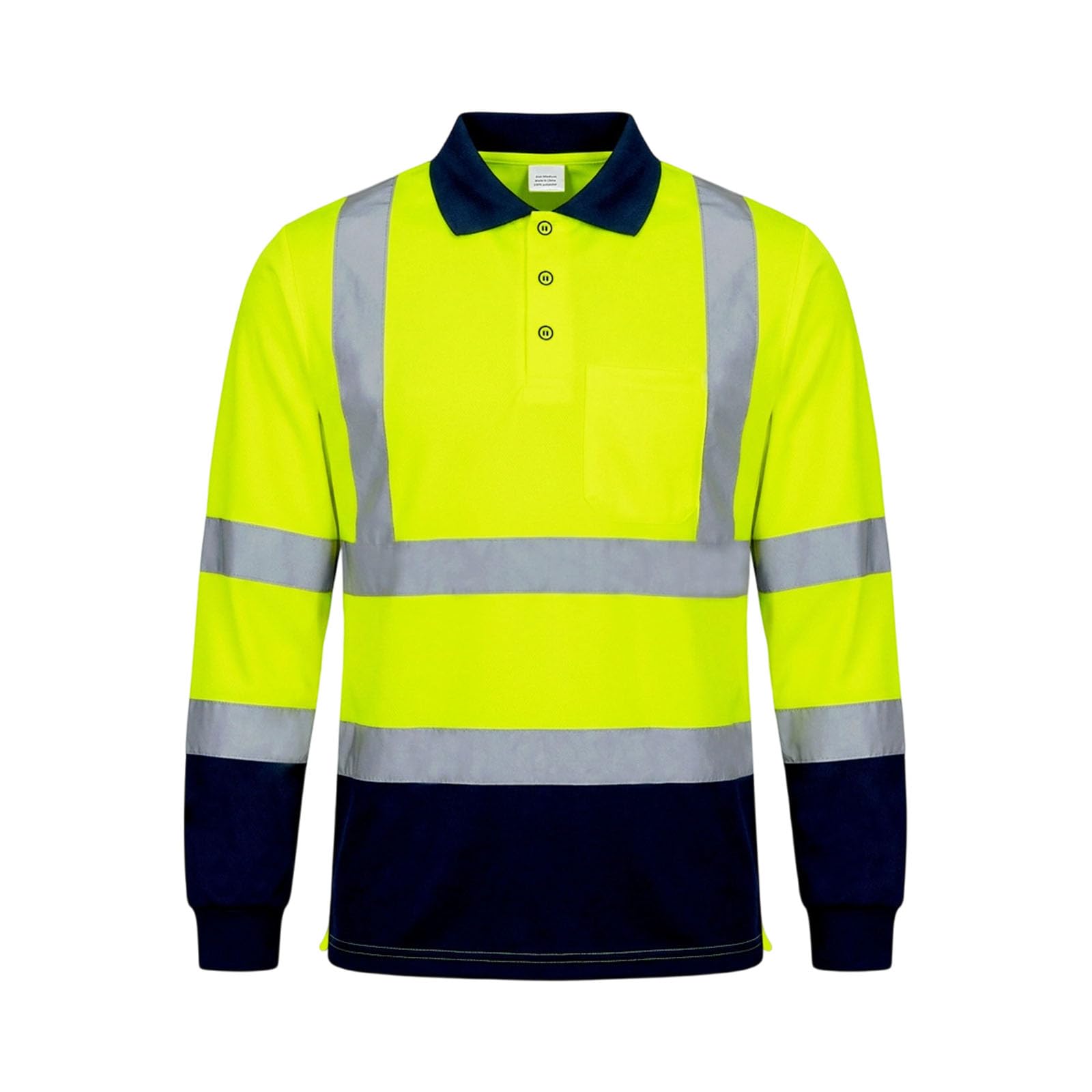 Camisas reflectantes de alta visibilidad para el trabajo diario con bolsillo, unisex, para hombres y mujeres