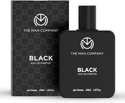 The Man Company Black Eau De Parfum For Men | Fresh Woody Fragrance | Long-Lasting Scent | Evening & After-Hours Wear | 50ml