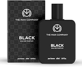 The Man Company Black Eau De Parfum For Men | Fresh Woody Fragrance | Long-Lasting Scent | Evening & After-Hours Wear | 50ml