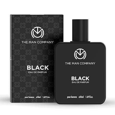 The Man Company Black Eau De Parfum For Men | Fresh Woody Fragrance | Long-Lasting Scent | Evening & After-Hours Wear | 50ml