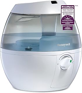 Honeywell HUL520WC MistMate™ Ultrasonic Cool Mist Humidifier, White, with Adjustable Mist Control, Auto Shut-off, Ultra Quiet Operation, Visible Cool Mist