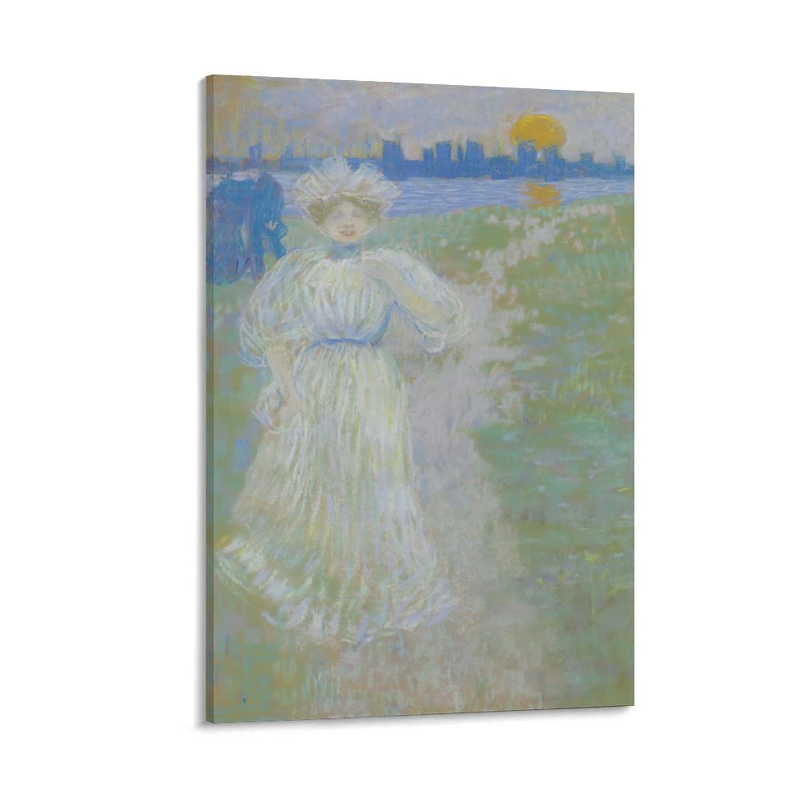 Sunset, Bosto by Maurice Prendergast Posters Art Print Wall Photo Paint Poster Hanging Picture Family Decor 20x30inch(50x75cm)