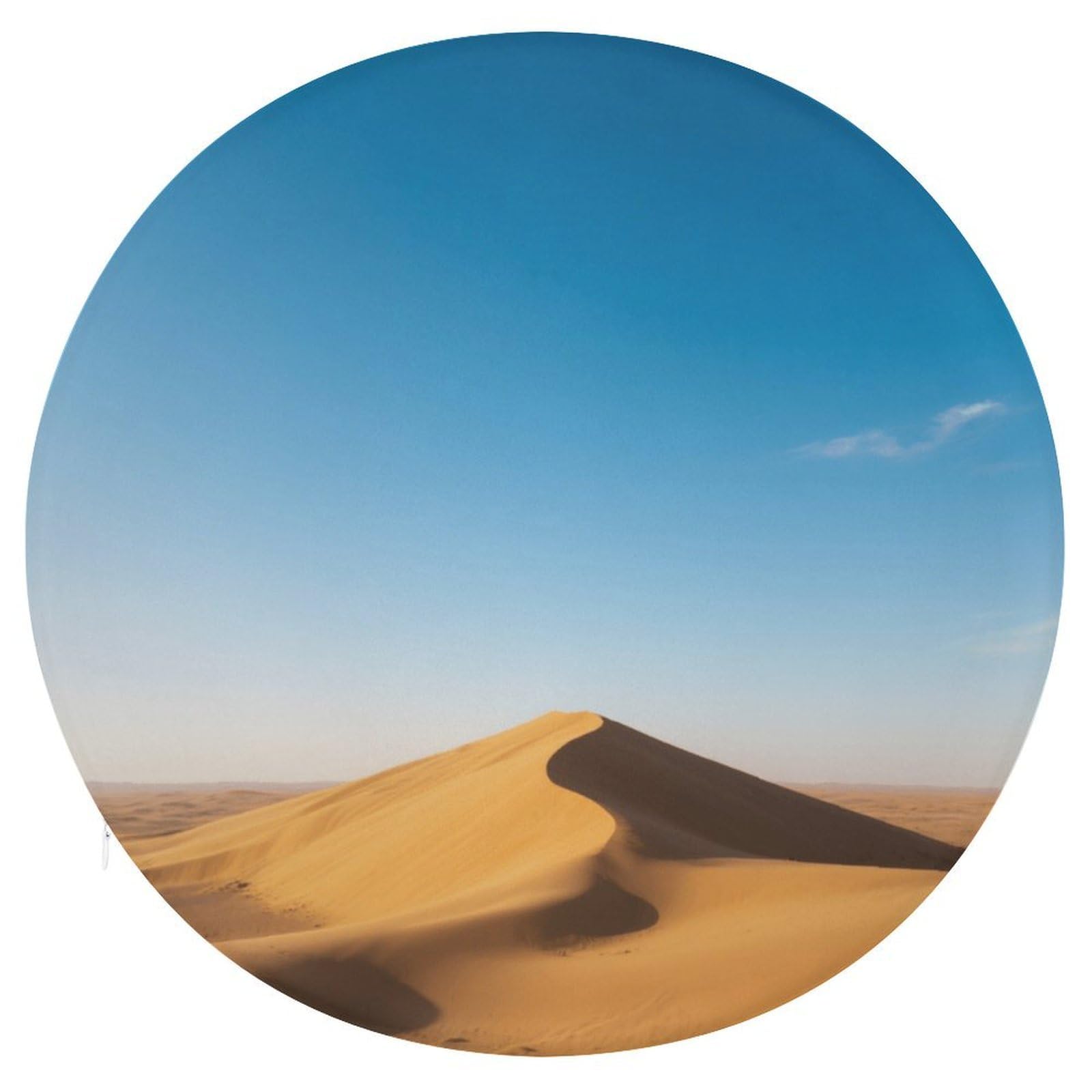 Desert Hills okrągła poduszka, z dodatkiem pianki z pamięcią kształtu, poduszka na krzesło, pokrowiec poliestrowy z zamkiem błyskawicznym, poduszka do siedzenia na łóżko, sofę, krzesło biurowe