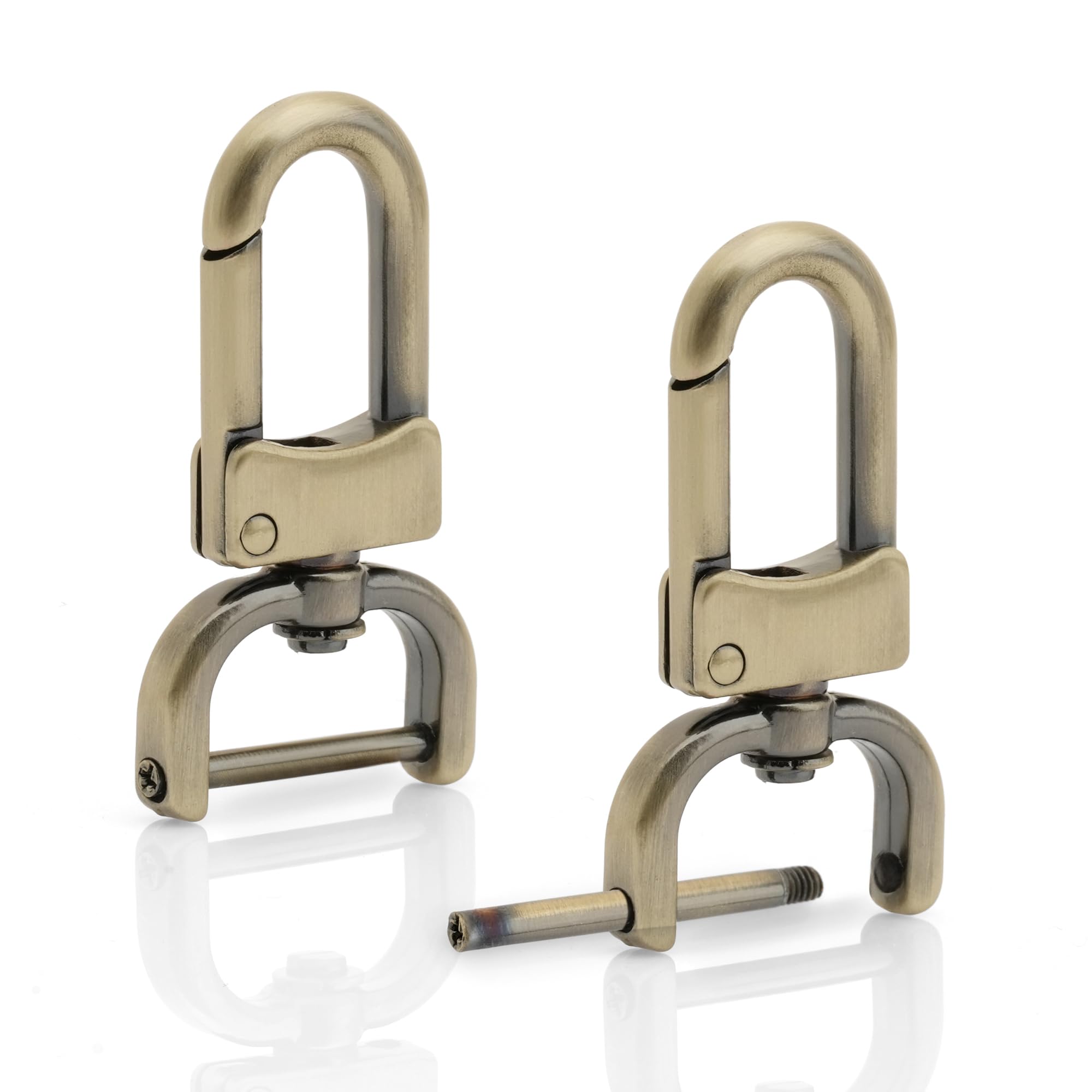 Amazon.com: CRAFTMEMORE 2pcs Detachable Snap Hook Swivel Clasp w