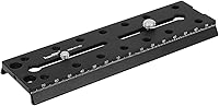 Vista 2 de Haoge HQR-RY160 160mm Multi-Purpose Long Camera Extender Rail Mounting Quick Release Plate for DJI Ronin-S Ronin S Gimbal Stabilizer