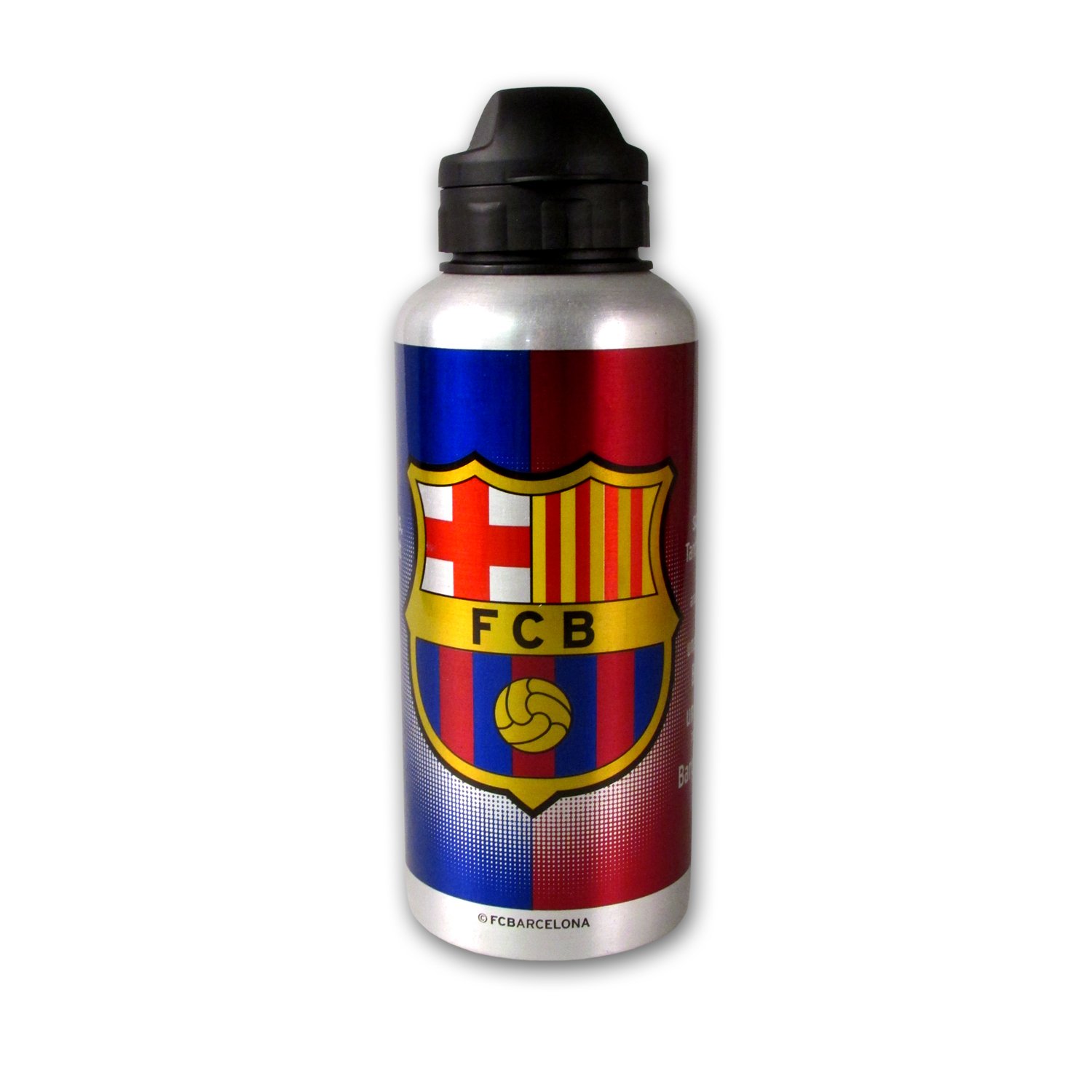 Barcelona Silver Aluminium Water Bottle