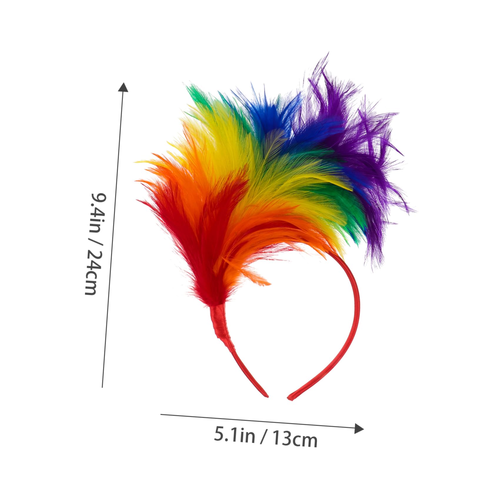 Fascinator Headband Donna in Piuma, Headpiece per Matrimonio | One Size Fits, Facile da Indossare e Leggero, Non Facile da Scivolare, Oktoberfest Decor
