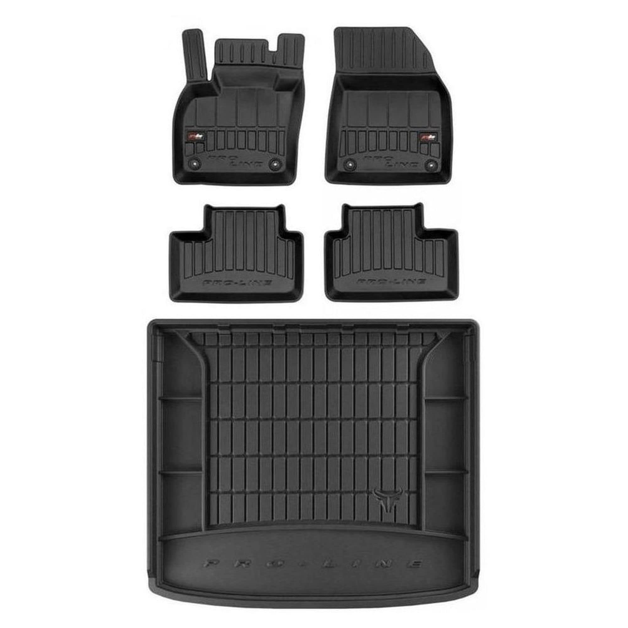 MOTOS Set de alfombrillas de goma y alfombrillas de maletero para Volvo XC40 desde 2017 Mejora la comodidad de tus viajes con la alfombrilla antideslizante para coche 3D- alfombrillas para todo tipo d