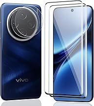 AnnhanT Screen Protector for Vivo X200 5G for Tempered Glass, HD Clear Screen Protector Pack of 2 and Tempered Glass Camera Protection Pack of 2, 9H Hardness Anti-Scratch Tempered Glass Film for Vivo