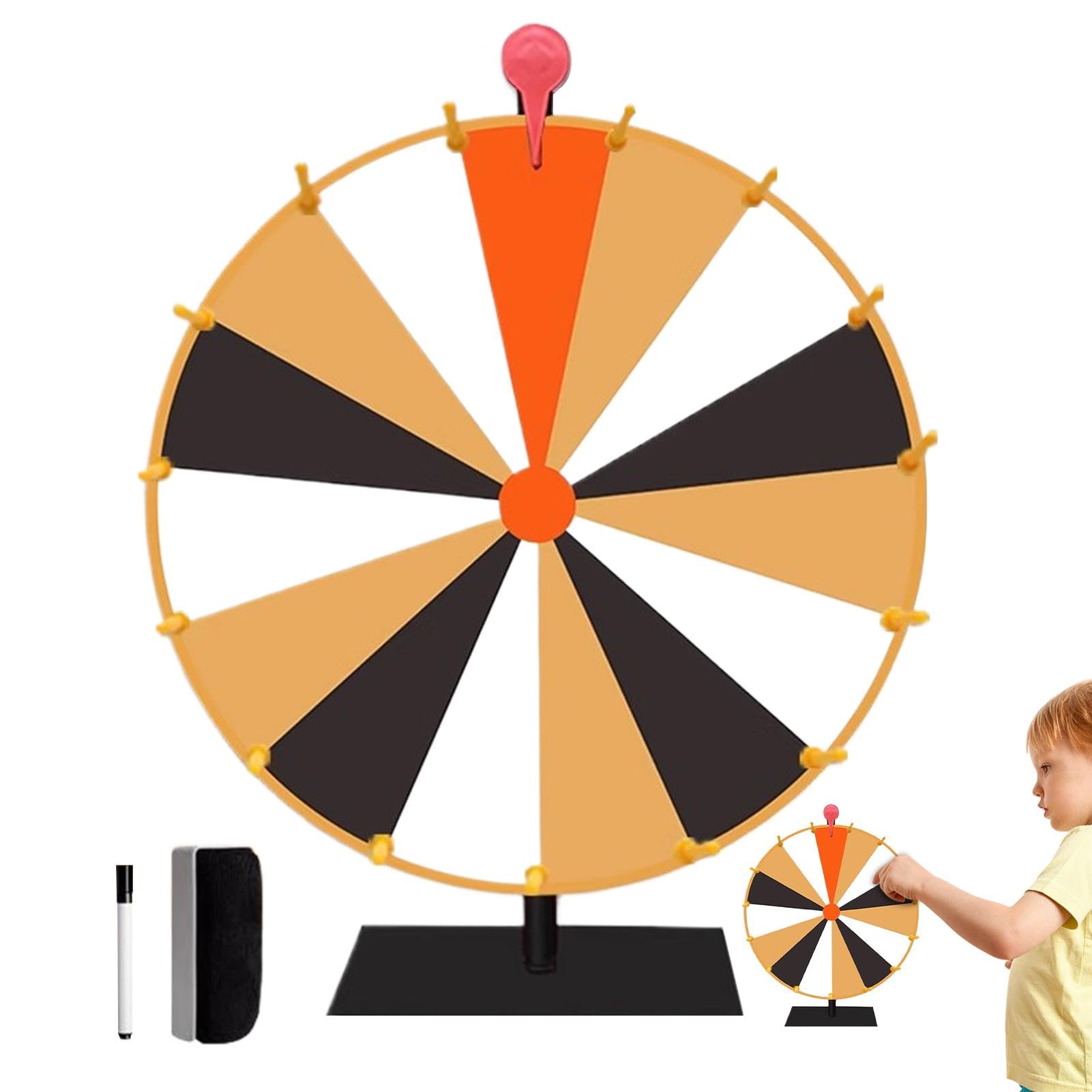Generisch Rueda de premios de, Rueda de premios Spinner - Rueda de Ruleta Colorida para premios | 10/15 Ranuras Mesa Spinner Ruleta Rueda para Carnaval, ferias, Ganar Juegos de la Suerte