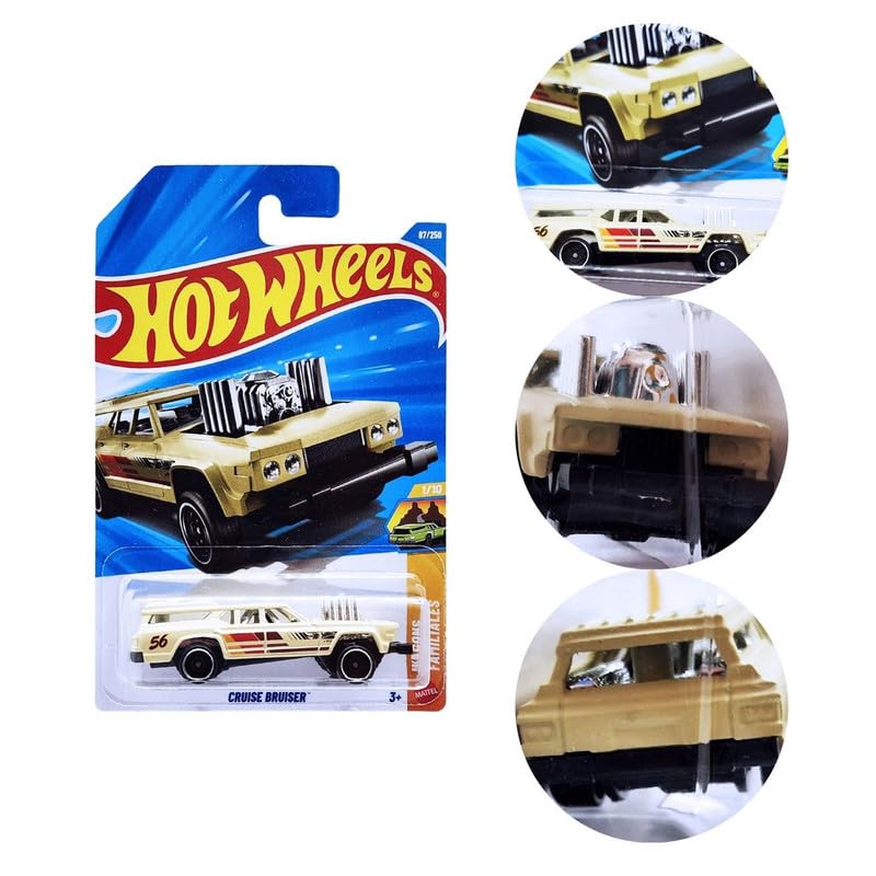 Image of Hot Wheels Cruise Bruiser Wagons Ages 3 and Up 87 /250 (Cream)