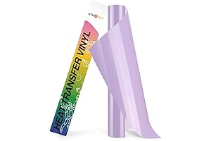 HTVRONT 12 x 8ft Pastel Light Purple Heat Transfer Vinyl Roll