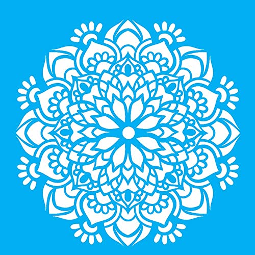 Stencil Mandala Flor Bauer 14x14 - Opa 2692