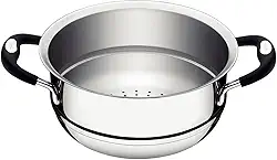 Cozi-Vapore Tramontina Duo Silicone em Aço Inox com Alças em Silicone 16 cm 1,6 L