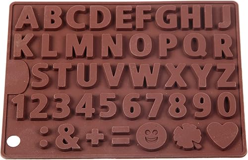 Miniatura 5 de Moldes de silicona para hornear con 26 letras y números de chocolate moldes para hornear de bricolaje decoración de tartas caramelos gelatina