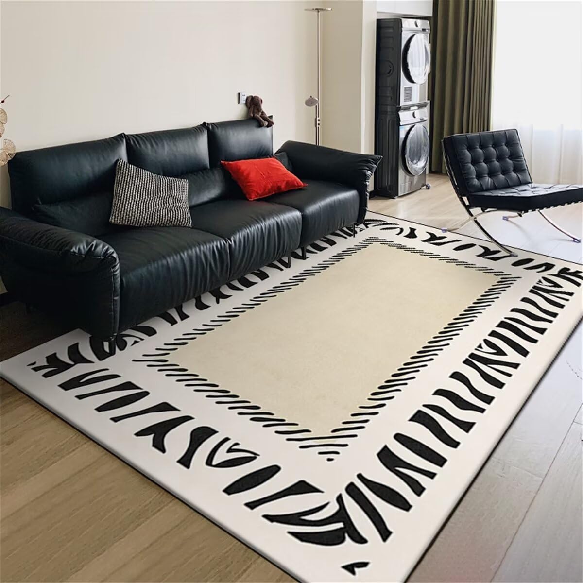 Tapis de salon moderne lavable 140x200cm pour oublier les taches