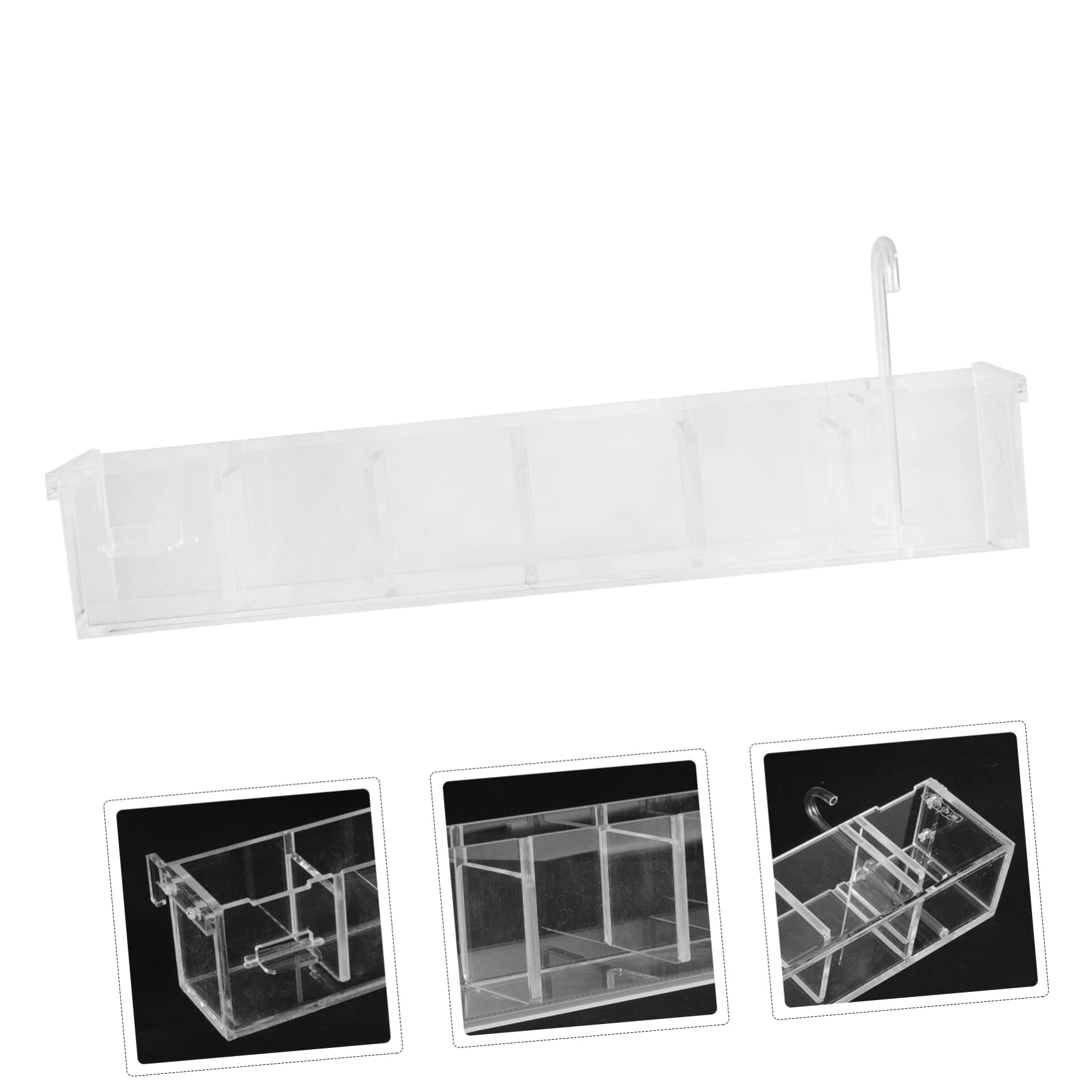 PRETYZOOM Aquarium Filterbox aus Acryl mit Tropffilter Funktion und Leiser Wasserfiltration für Persönliche und Laden Fischbecken Eleganter Filterkasten für Zuhause