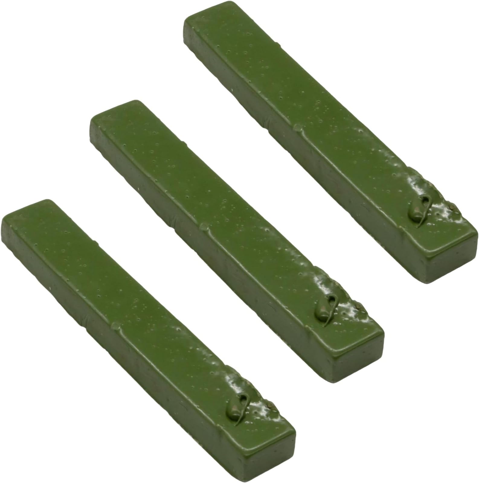 IWIWE Green DOP Wax Fit for Lapidary Cabachon Forming Cutting and Polishing Lapidary Sticks（ 3PACK)