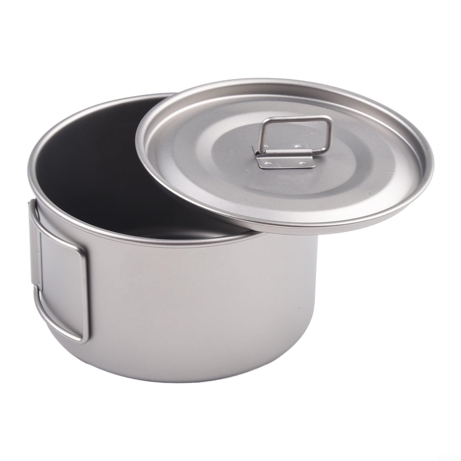 Yhenlovtt Titanium Bowl 450ml Camping for Plus 600ml Foldable Carry Tableware Rustresistant Having to Outdoor Easy Format for Hiking Backpacking (600ML BOWL WITH LID)