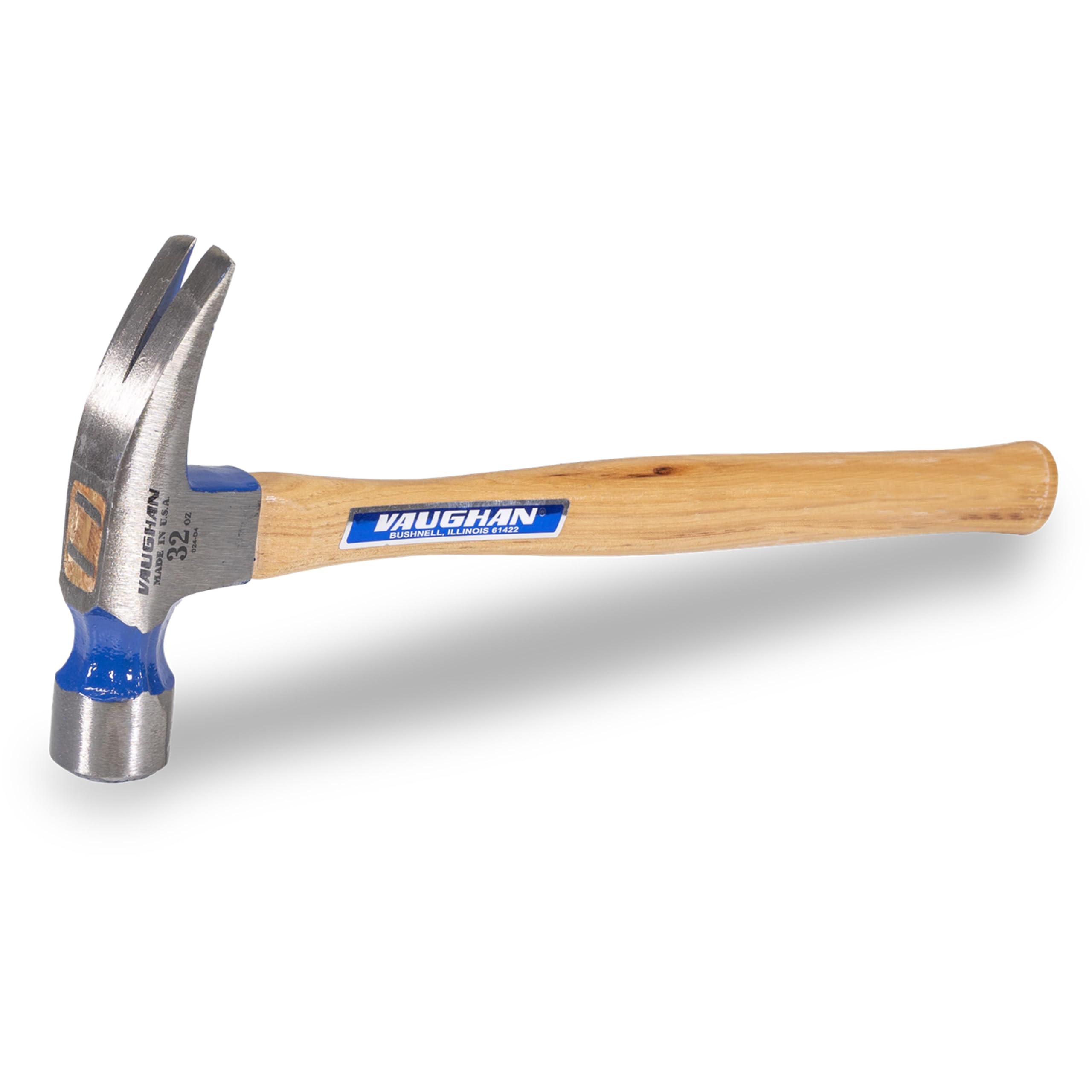 VAUGHAN Hickory Handle 999 Series Framer Hammer, 32 oz Milled Face