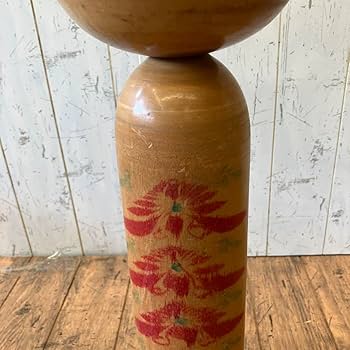 昭和レトロ 木製 大型こけし 小芥子 伝統工芸 工芸品 民芸品 置物セット ペア 昭和レトロ 木製 伝統工芸 工芸品 こけし 小芥子 6体セット 置物