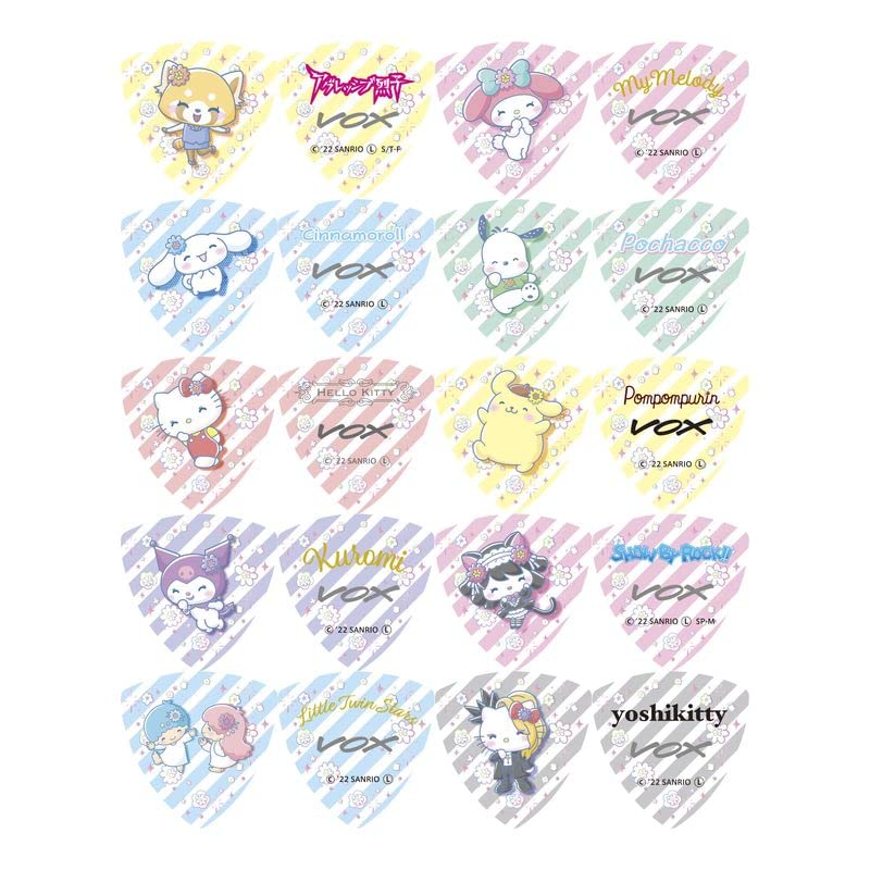 Amazon | VOX VOXPICKSET-M-S サンリオ 10キャラクター ギター ピック