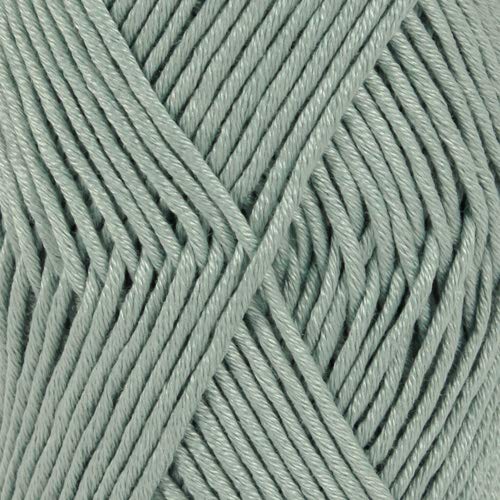 100% Cotton Yarn for Knitting and Crocheting, 3 or Light, DK, Worsted Weight, Drops Muskat, 1.8 oz 109 Yards per Ball (80 Sage Green)
