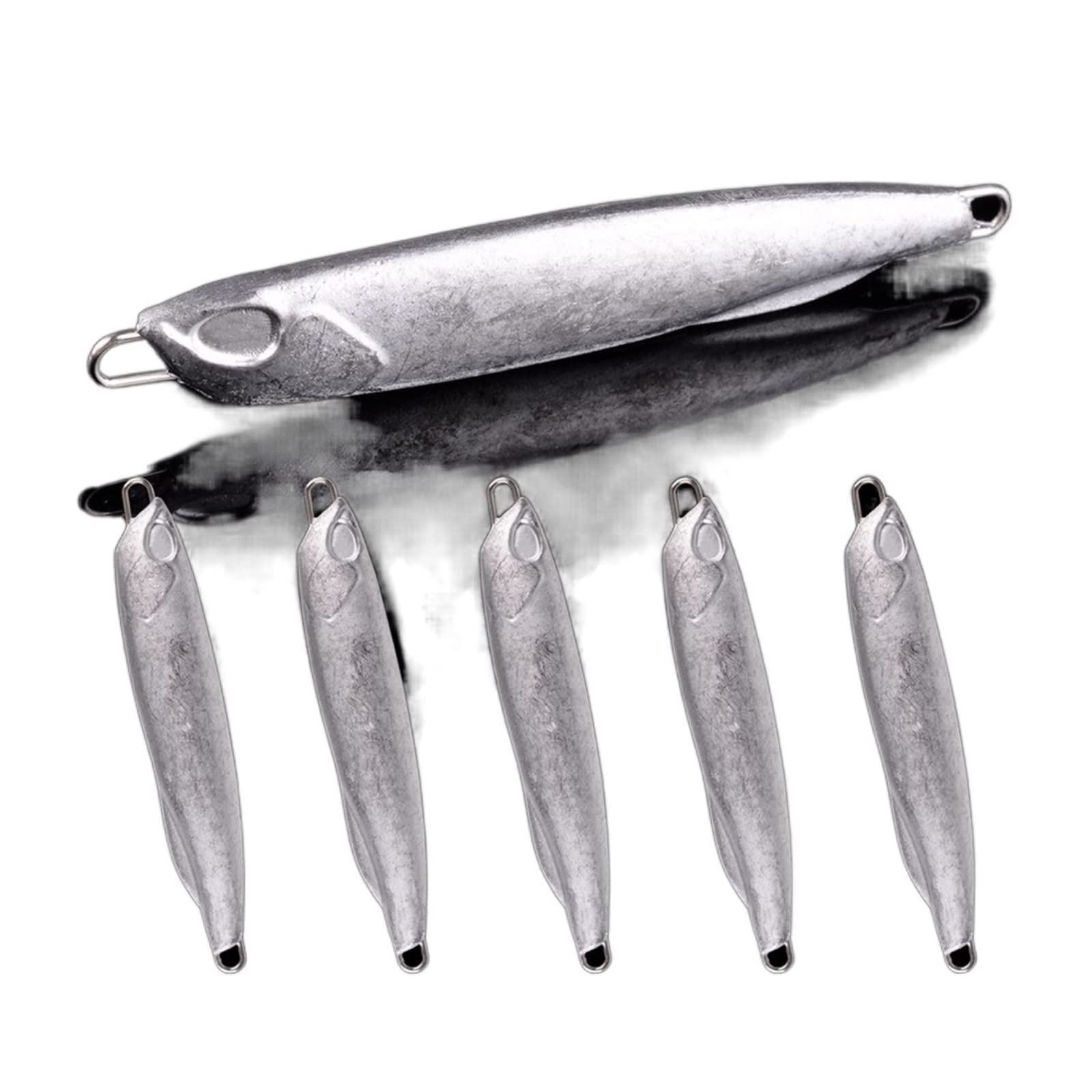 XILILHC Jigs en Métal Moulé, 20 Pièces, 10g-40g, Poisson De Mer Non Peint
