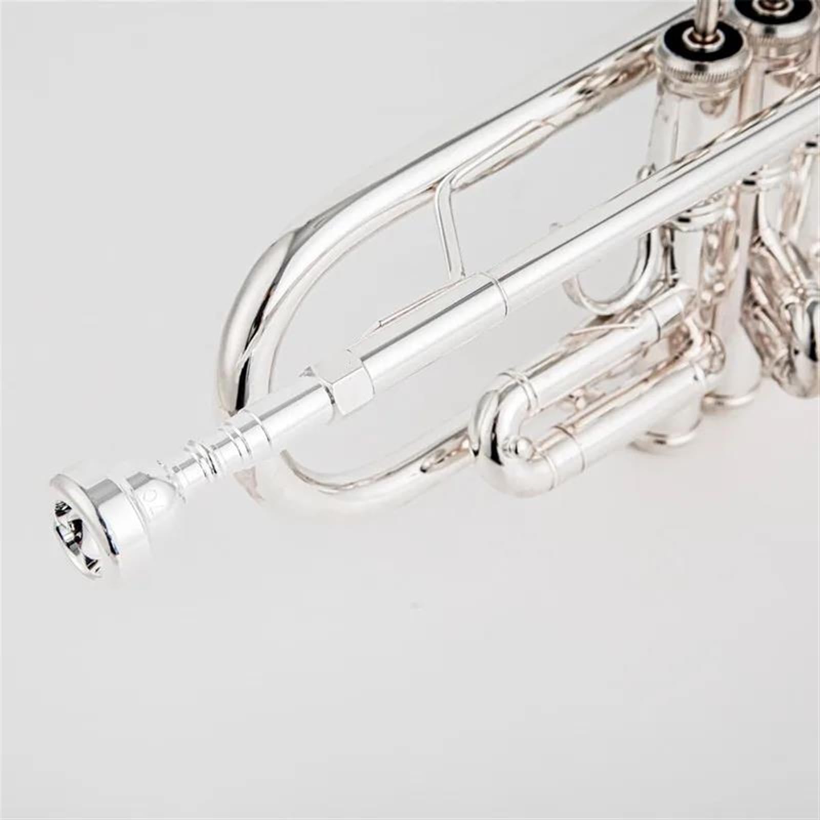 Standardowa Trąbka Instrument Instrument Płaski Z Trąbką Srebrną Mosiężny Instrument Muzyczny Dla Miłośników Muzyki