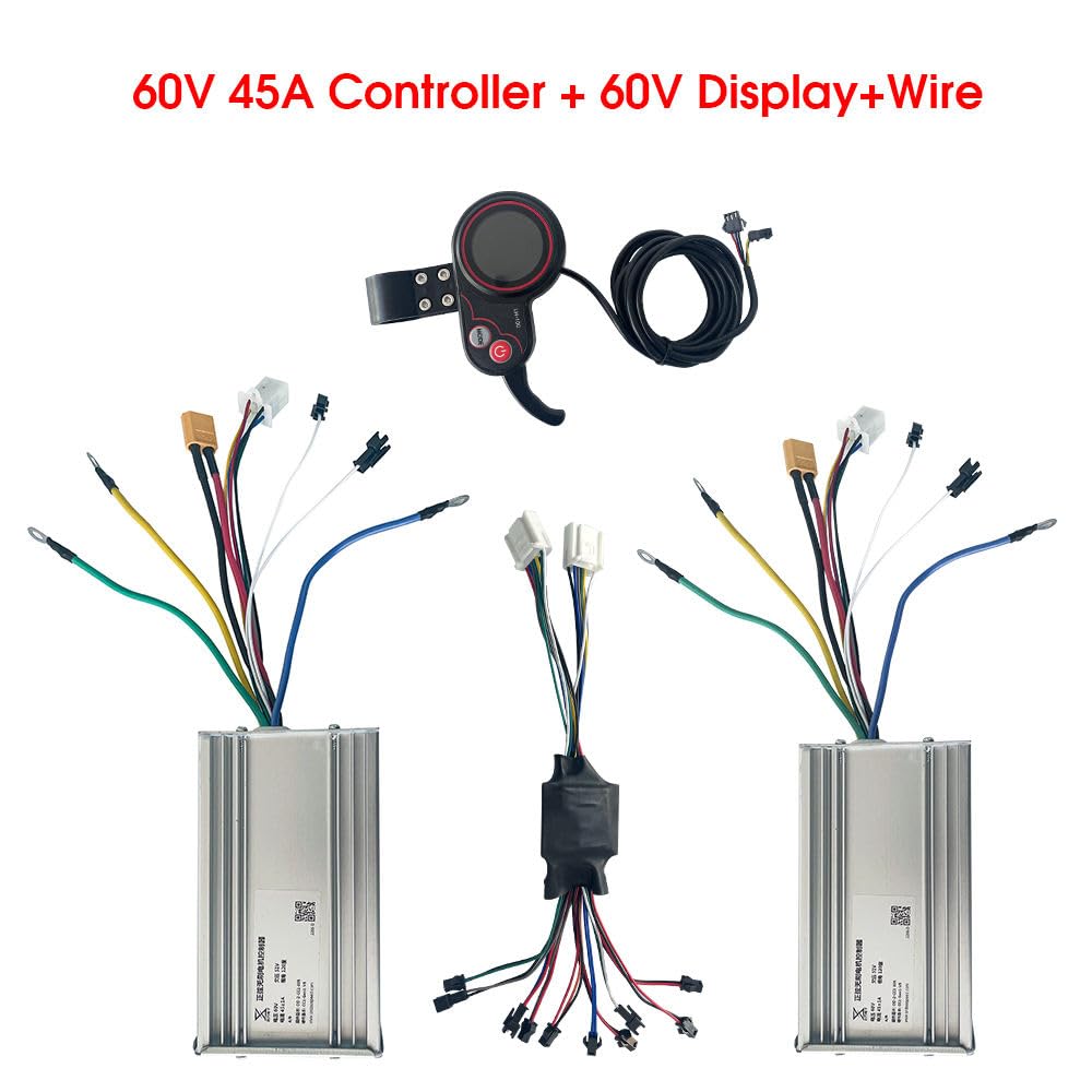 ScooterzubehöR Elektroroller-Controller-Zubehörteile 60V 72V 50A 45A for Elektroroller 5600W 6000W 8000W 10000W 15000Watt E Scooter Controller(Controllers Throttle)
