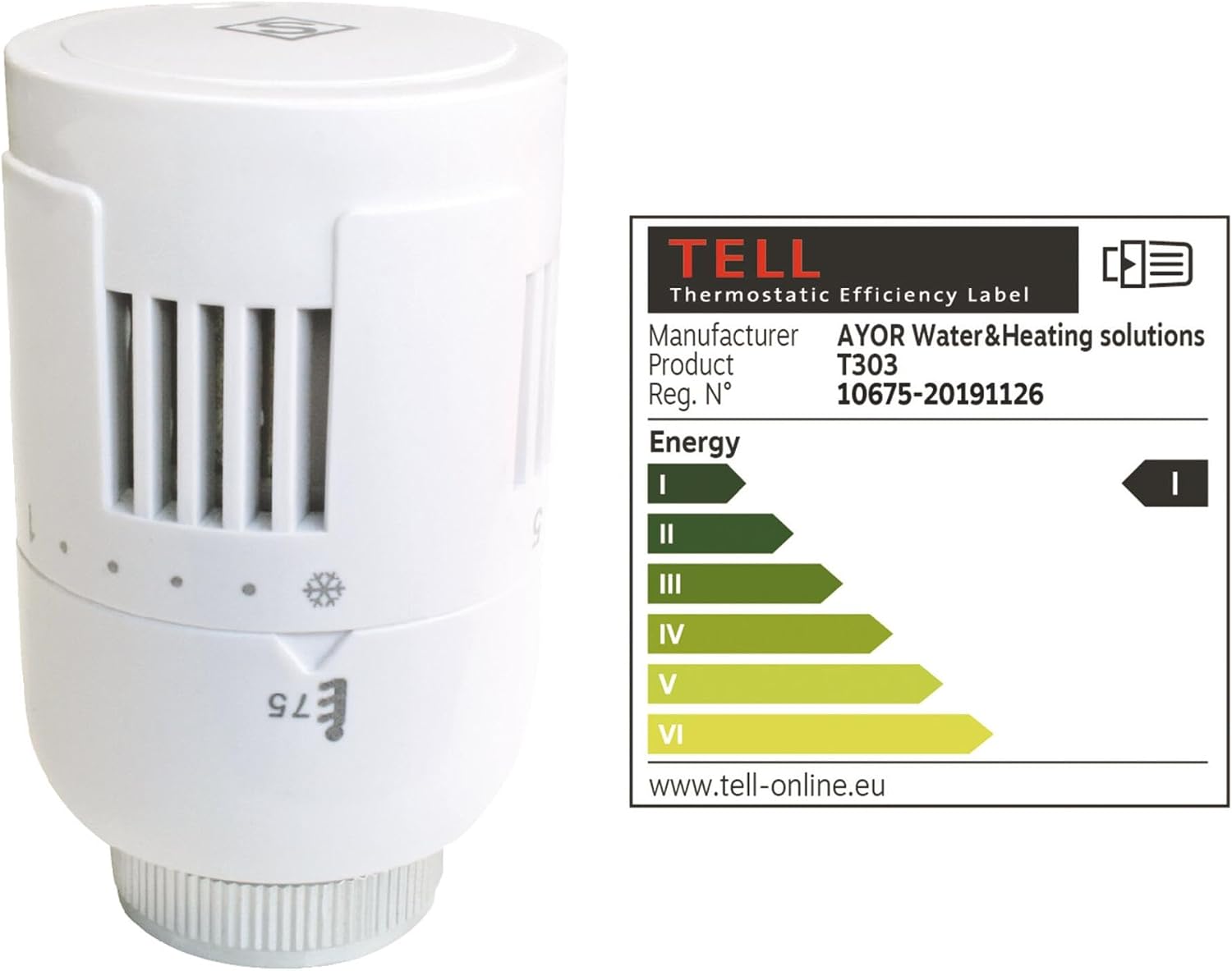 SOMATHERM FOR YOU, 601522108, Thermostatic Valve T303 Universal 3/8 (12 x 17) or 1/2 (15 x 21), Compatible with All Standard Thermostat Heads M30 x 1.5 on the Market