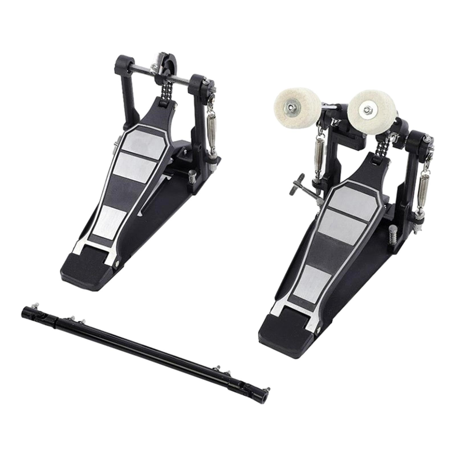 Gralara Pédale Double de Grosse Caisse, Pédale de Grosse Caisse Portable, Pédale Double pour Les Amateurs de Batterie électronique, Double chaîne